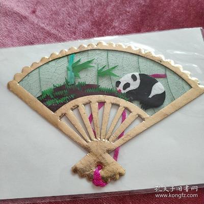 葉脈+麥秸畫藝術書簽(手工制作七八十年代出口創匯產品)
