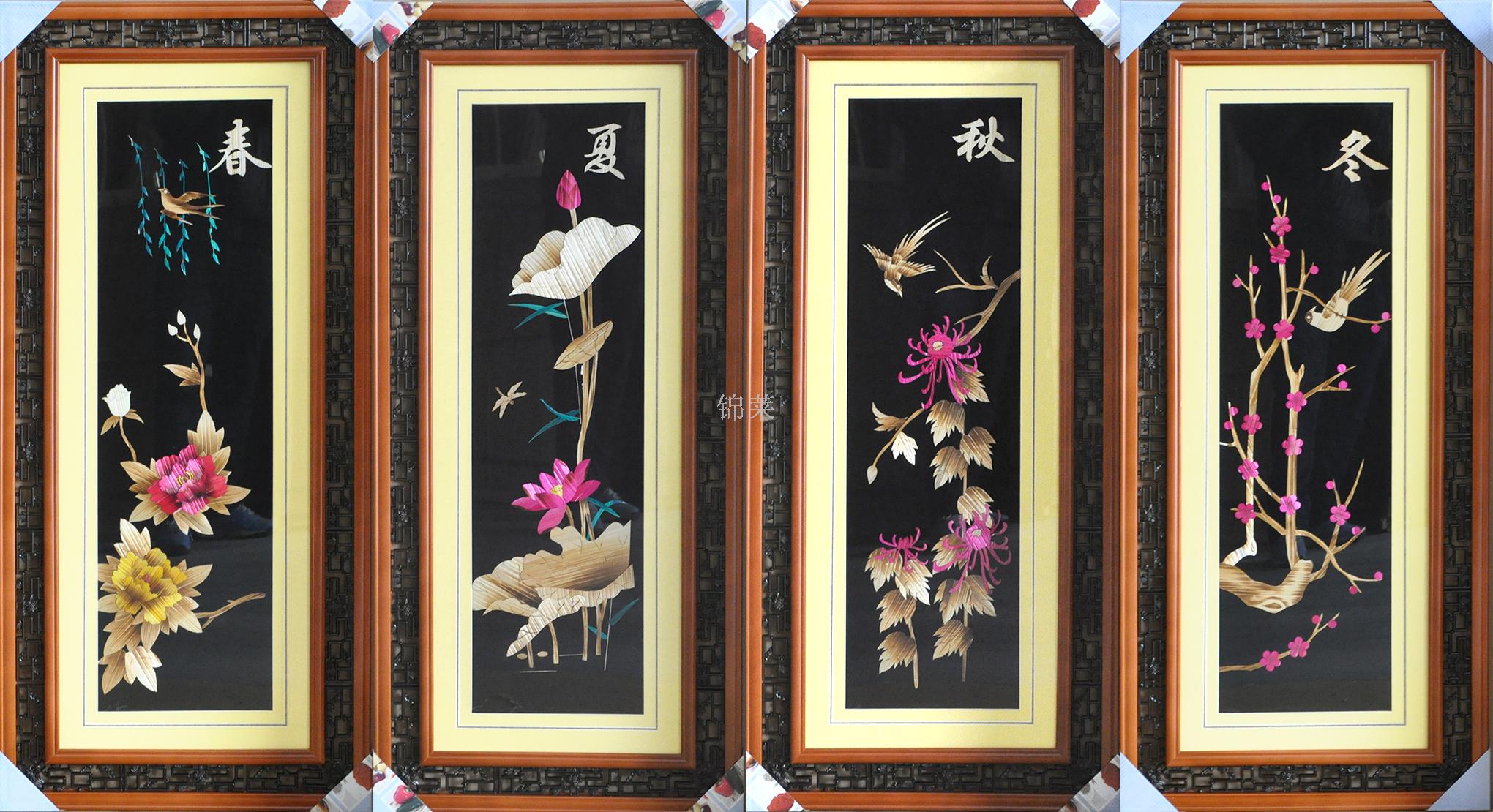 魯山麥秸畫(huà)引來(lái)了蔡豐名博士專程考察